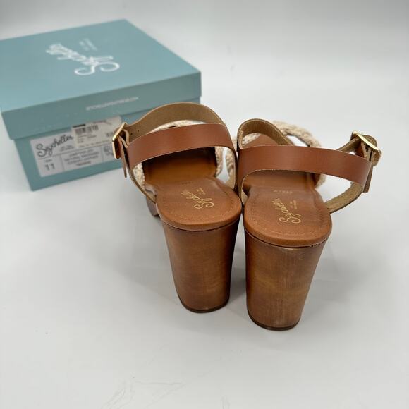 SEYCHELLES New in Box Jump for Joy Wooden Heel in Cognac and Macrame // 11 - Picture 10 of 12